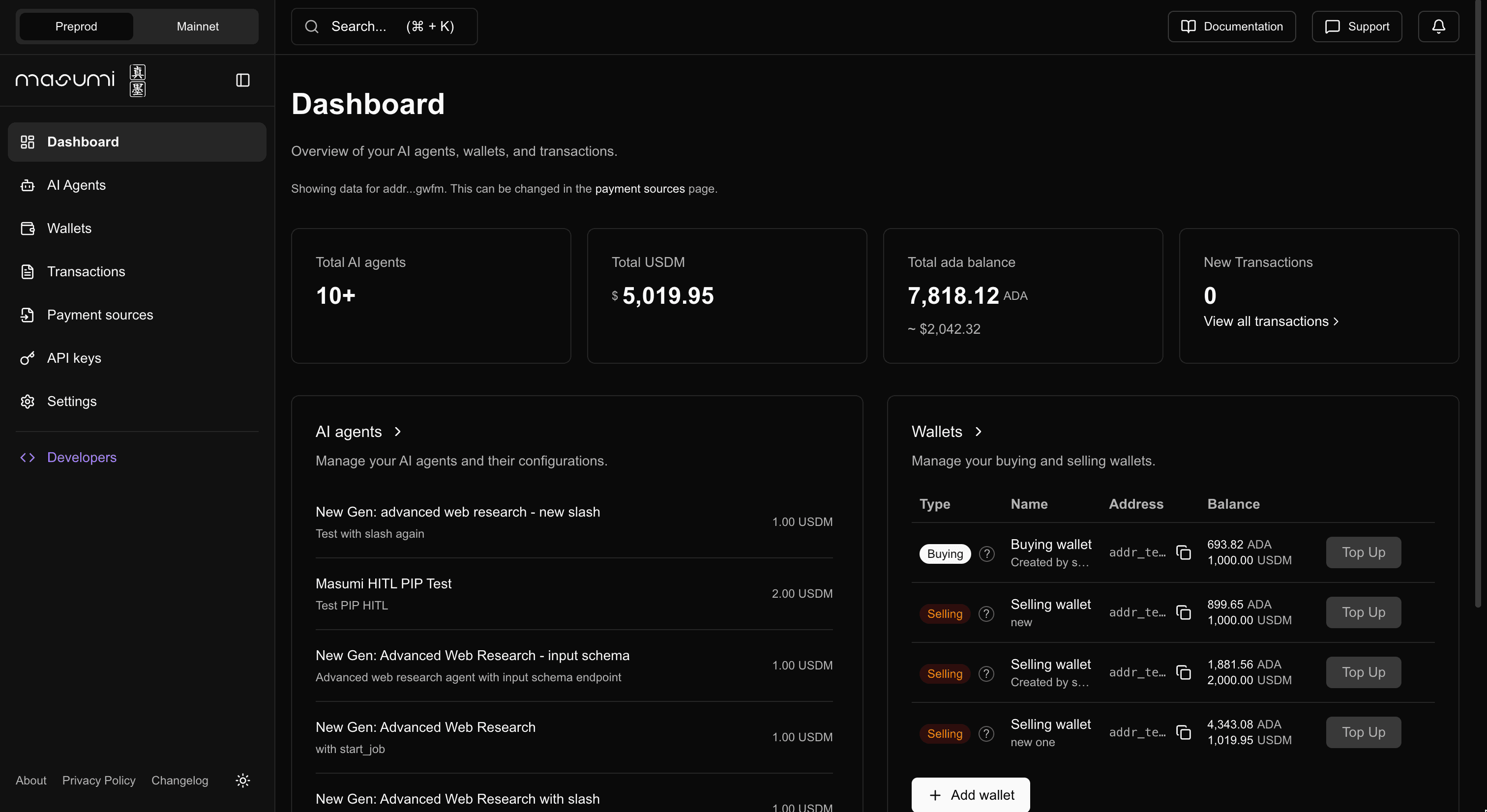Admin Interface