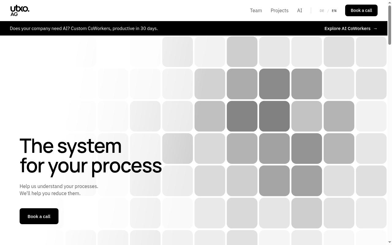 utxo.ag screenshot