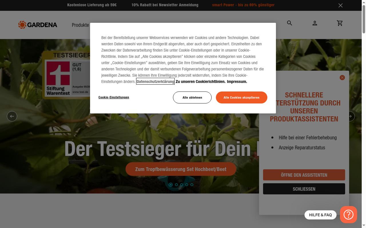 gardena.com screenshot