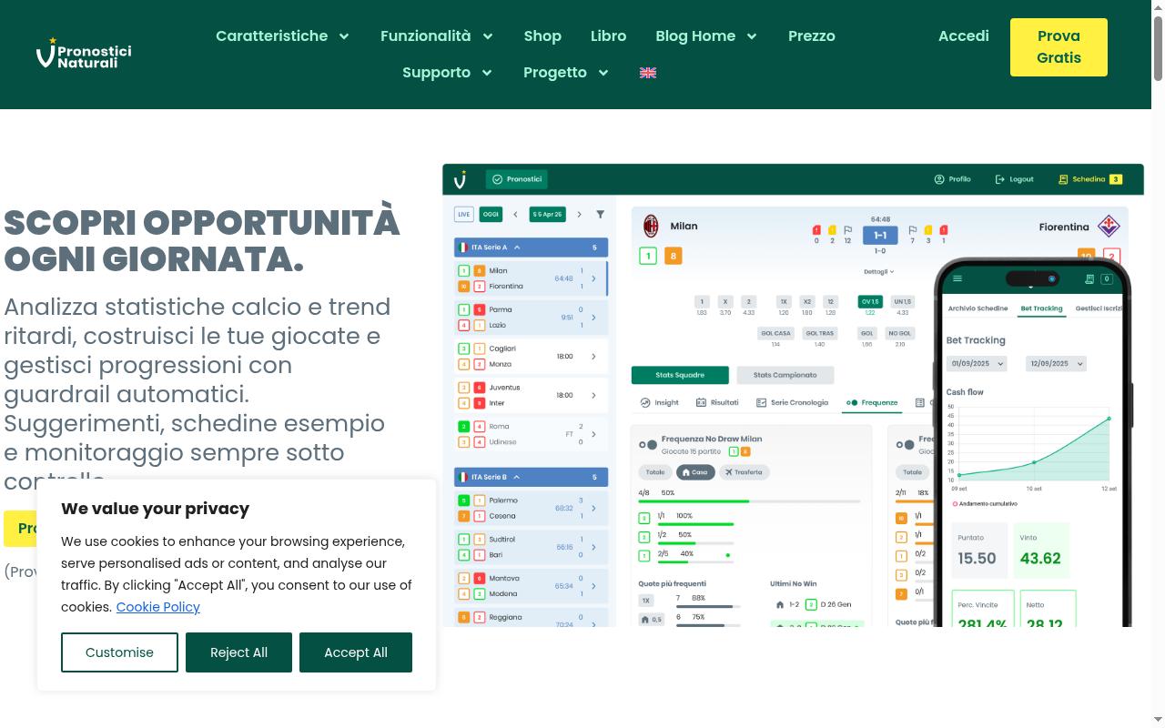 pronosticinaturali.com screenshot