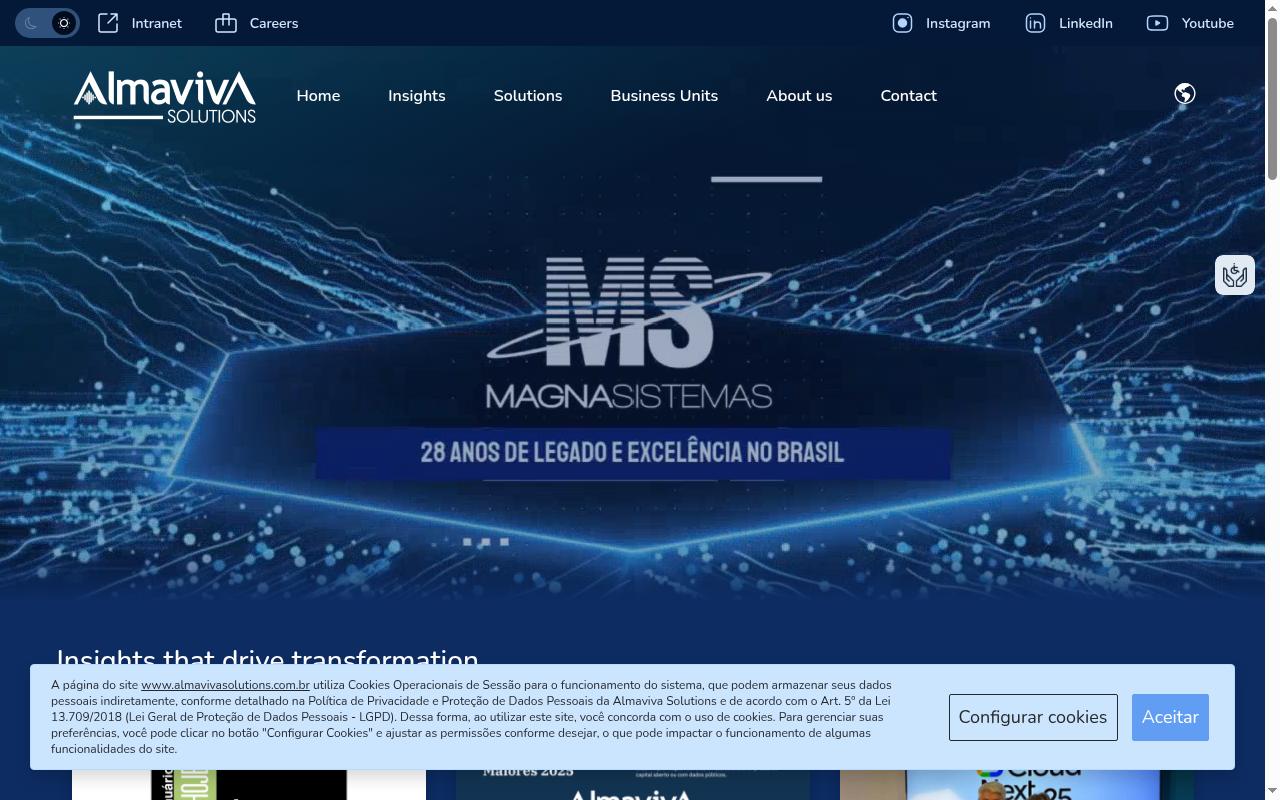 almavivasolutions.com.br screenshot