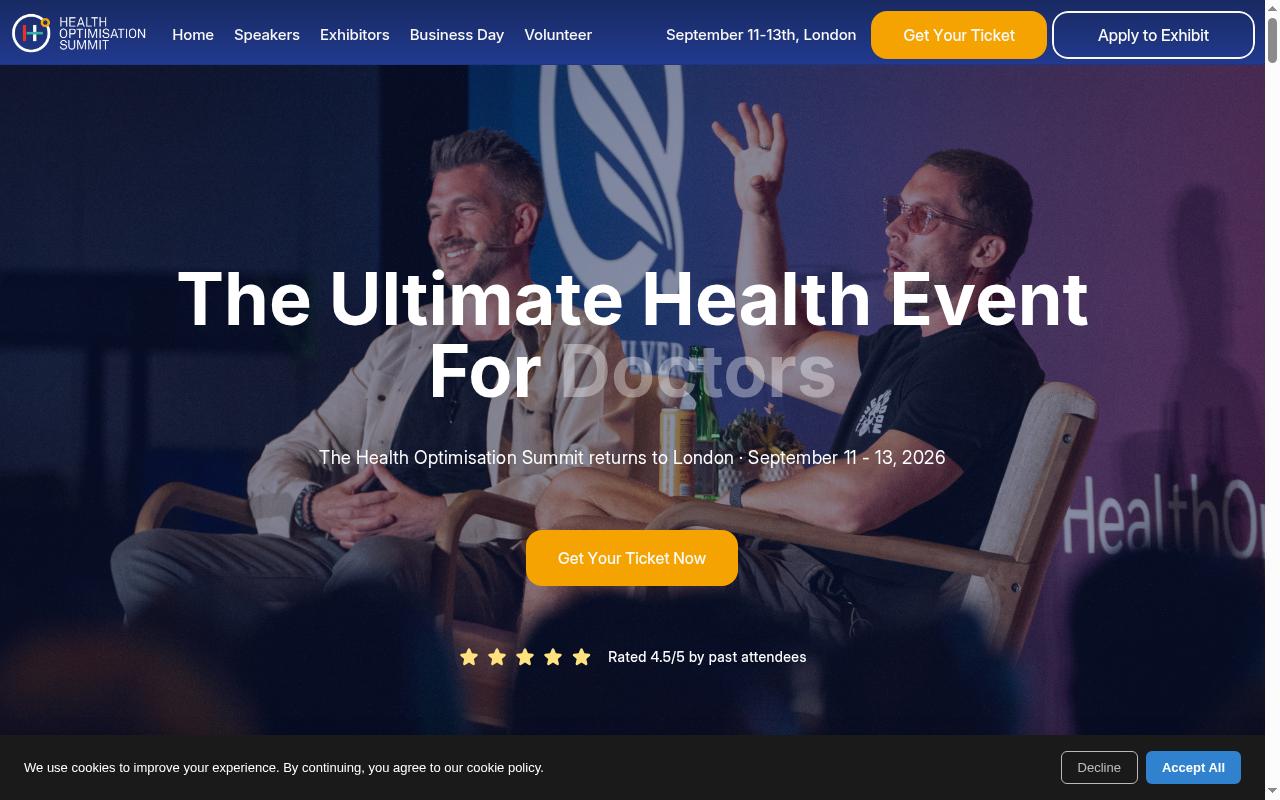 uk.healthoptimisation.com screenshot