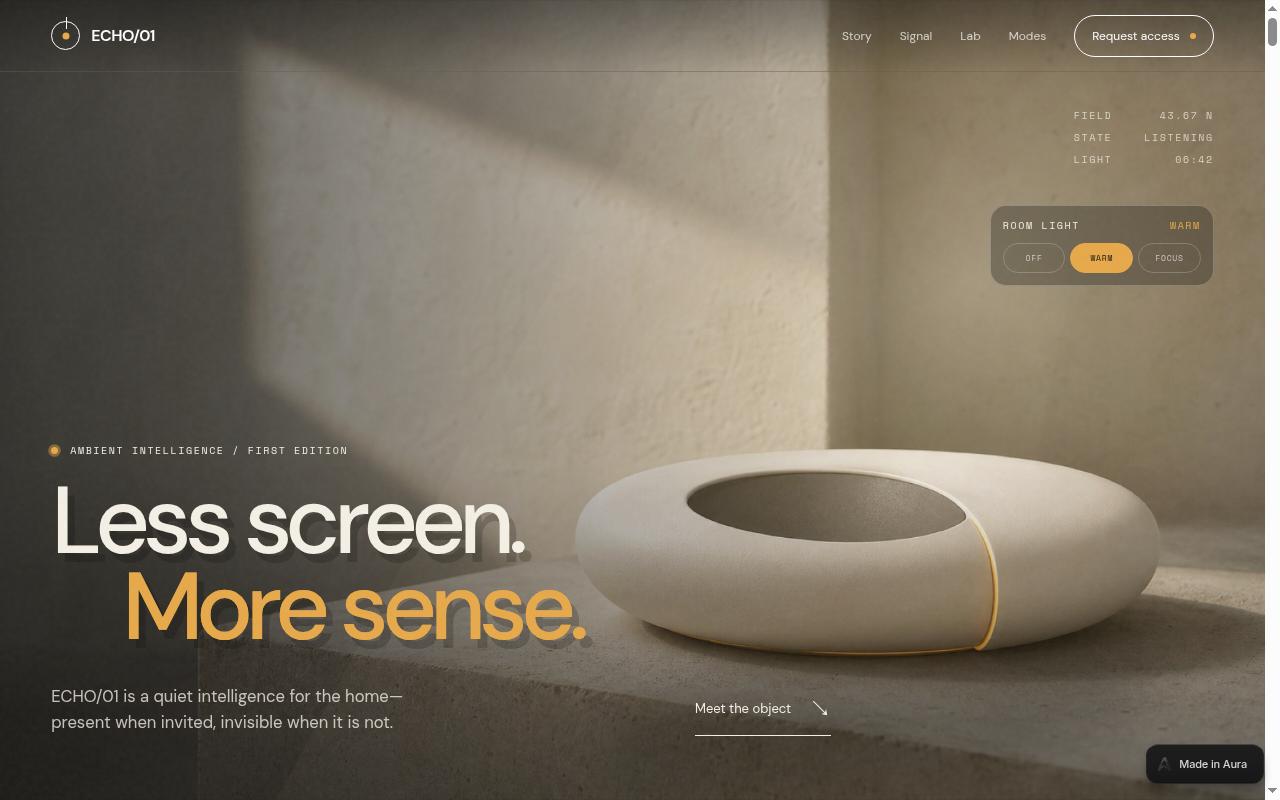 echo-intelligence.aura.build screenshot