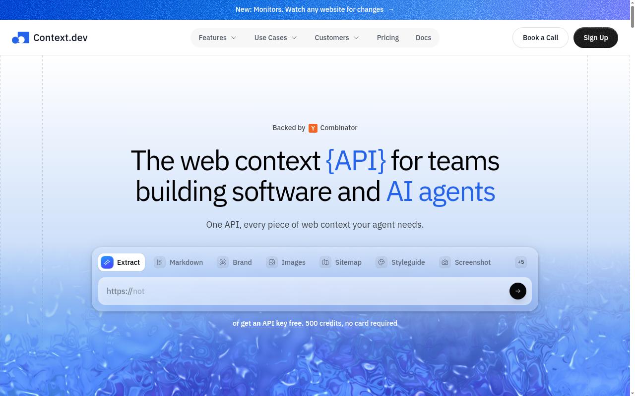 context.dev screenshot