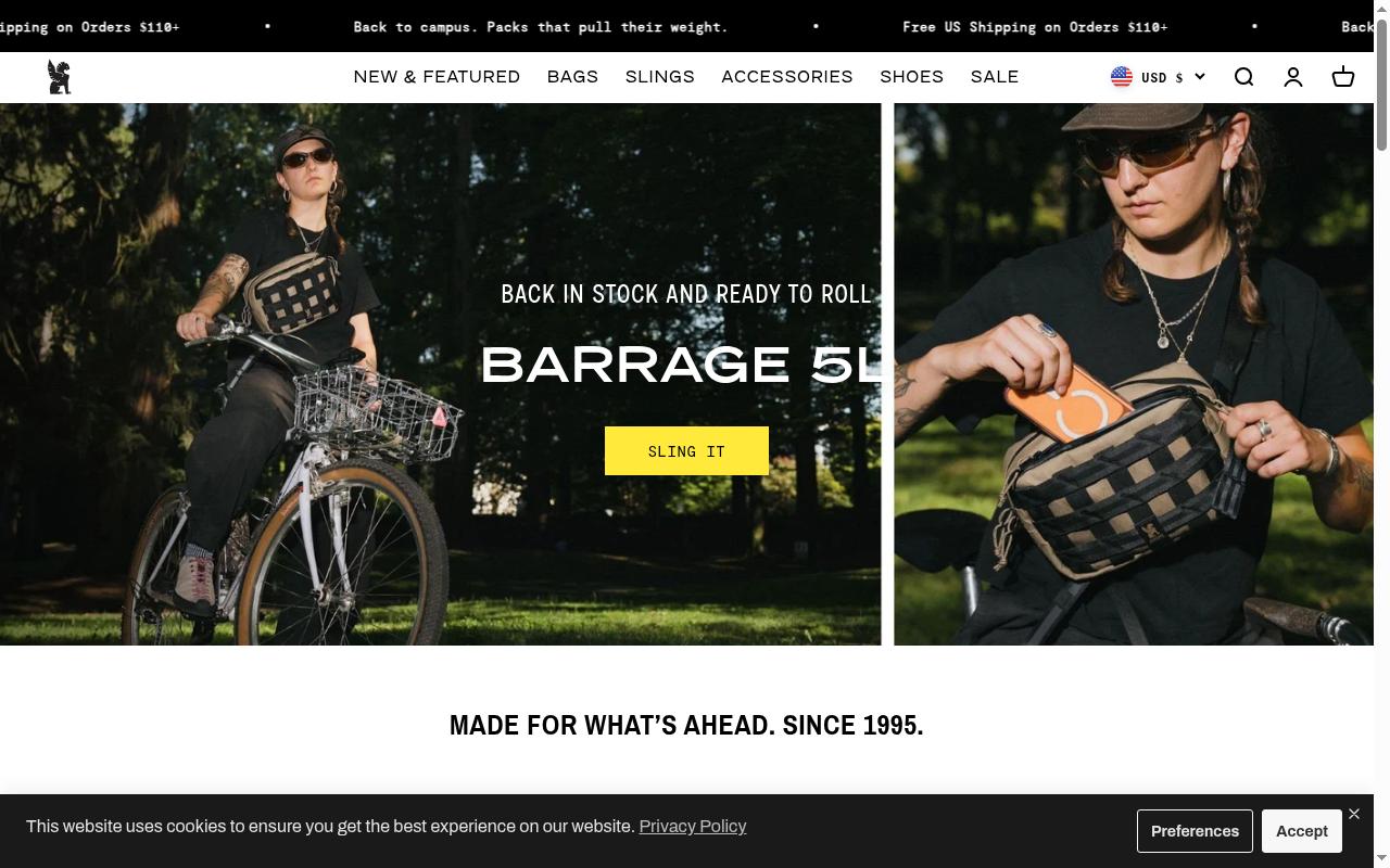 chromeindustries.com screenshot