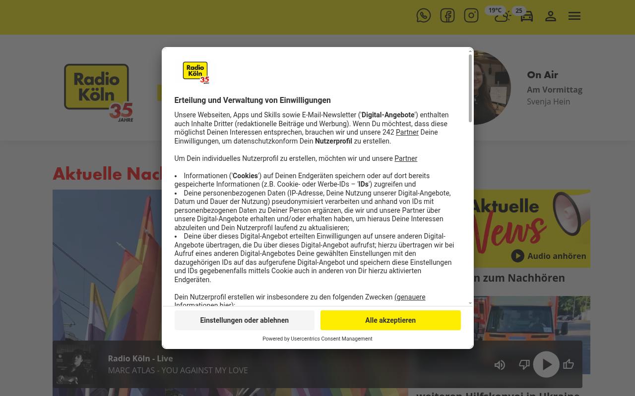 radiokoeln.de screenshot