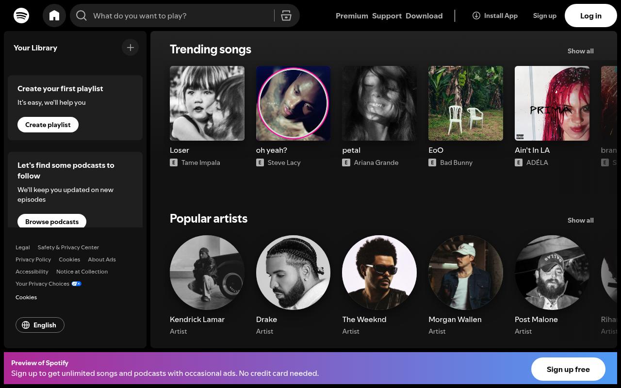 open.spotify.com screenshot