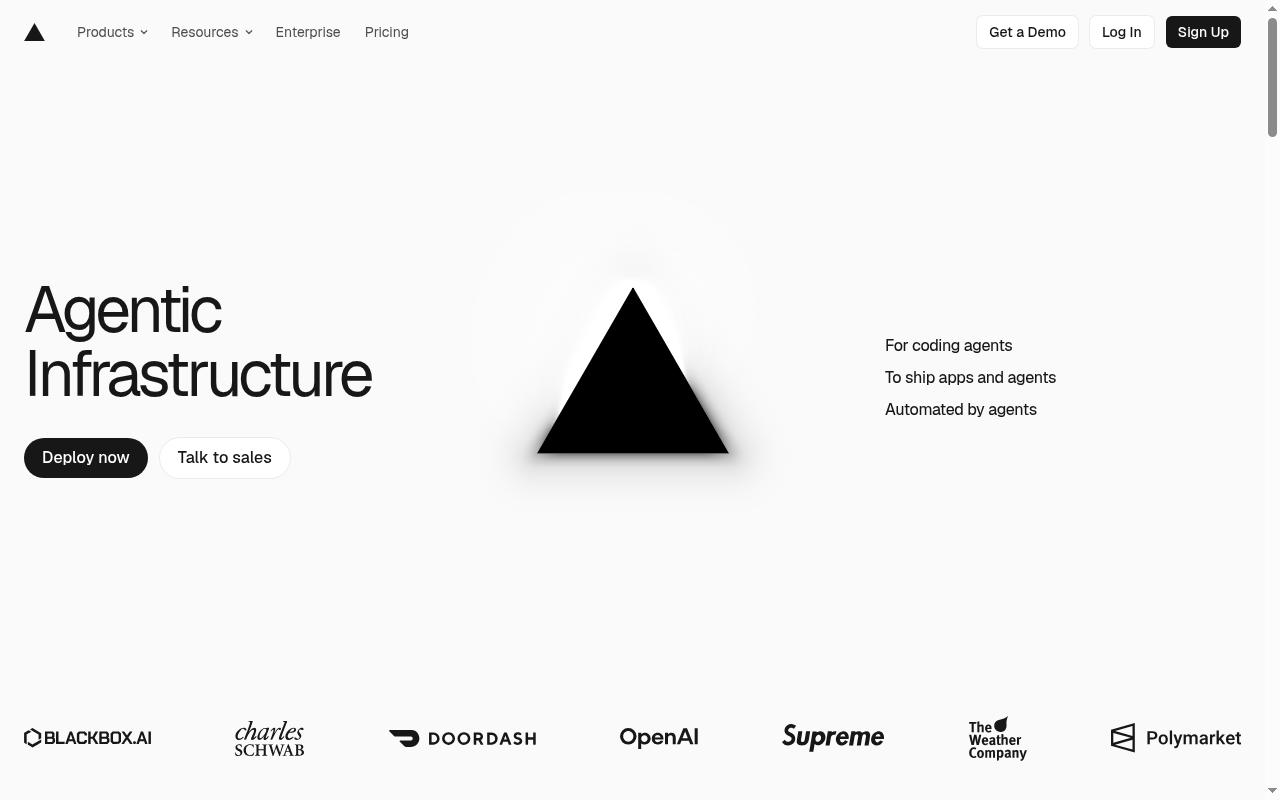 vercel.com screenshot