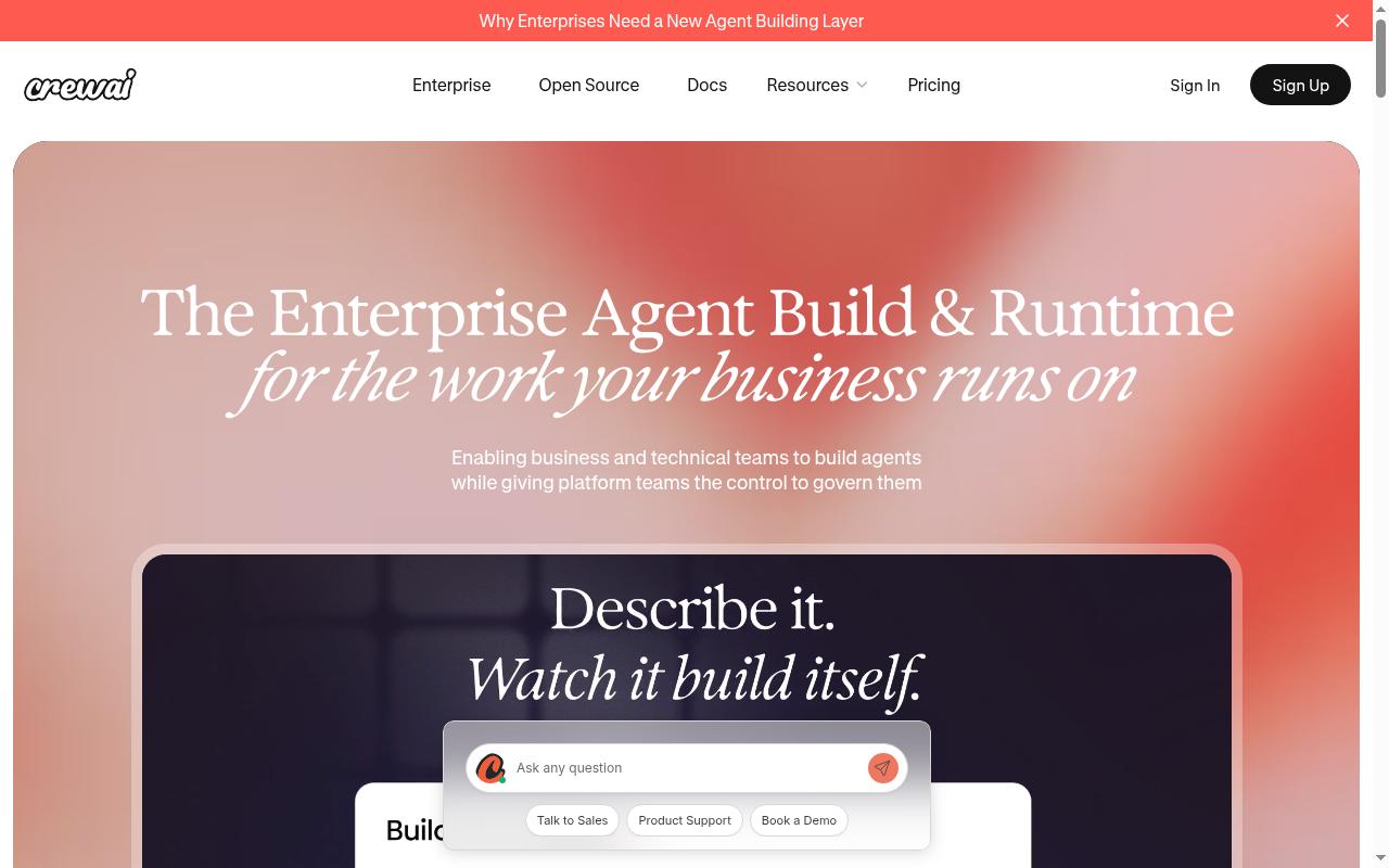 crewai.com screenshot