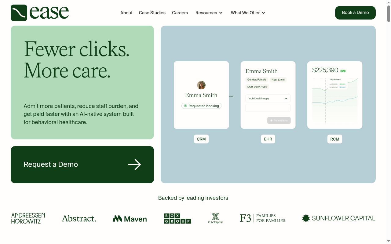 easehealth.com screenshot