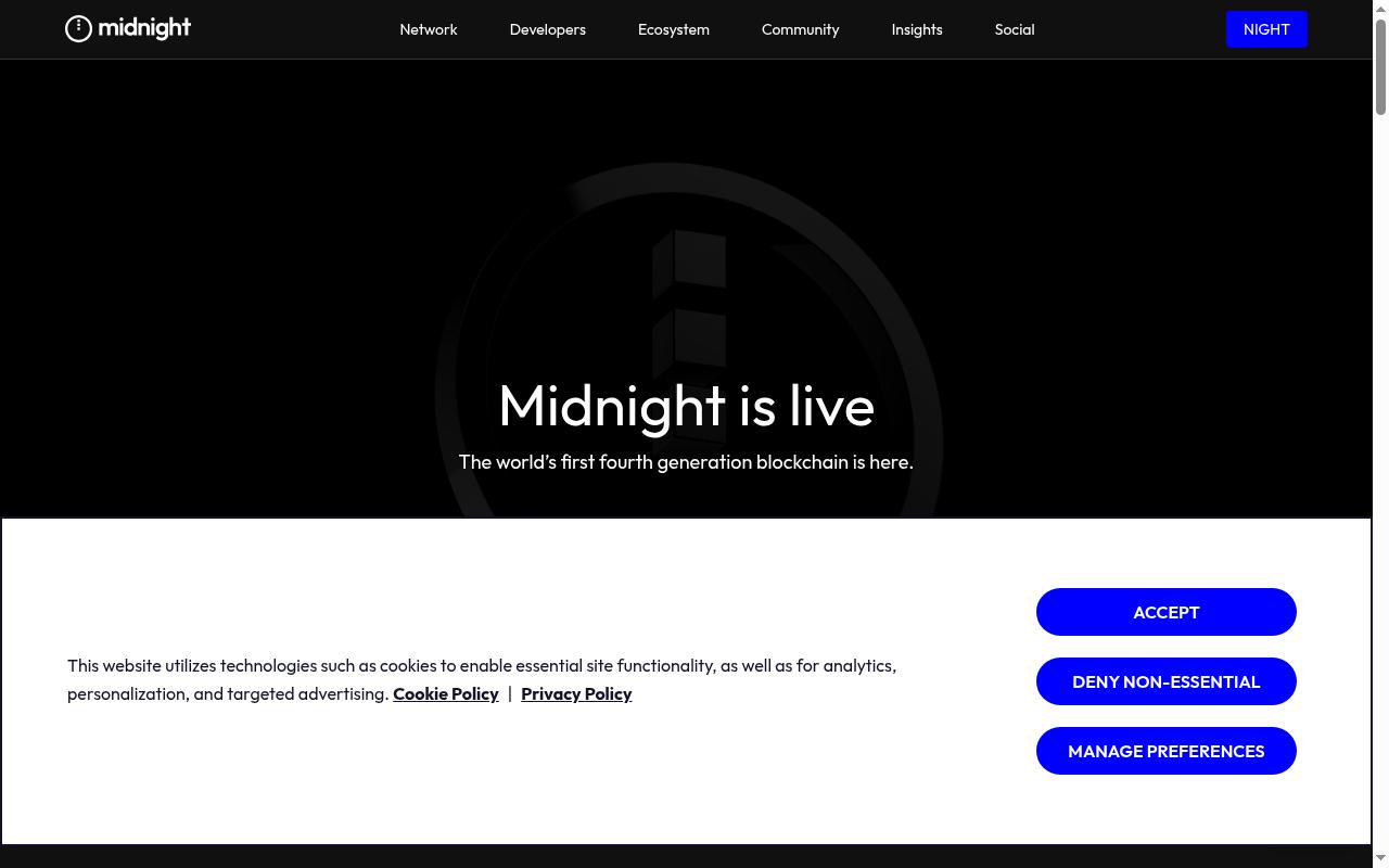 midnight.network screenshot