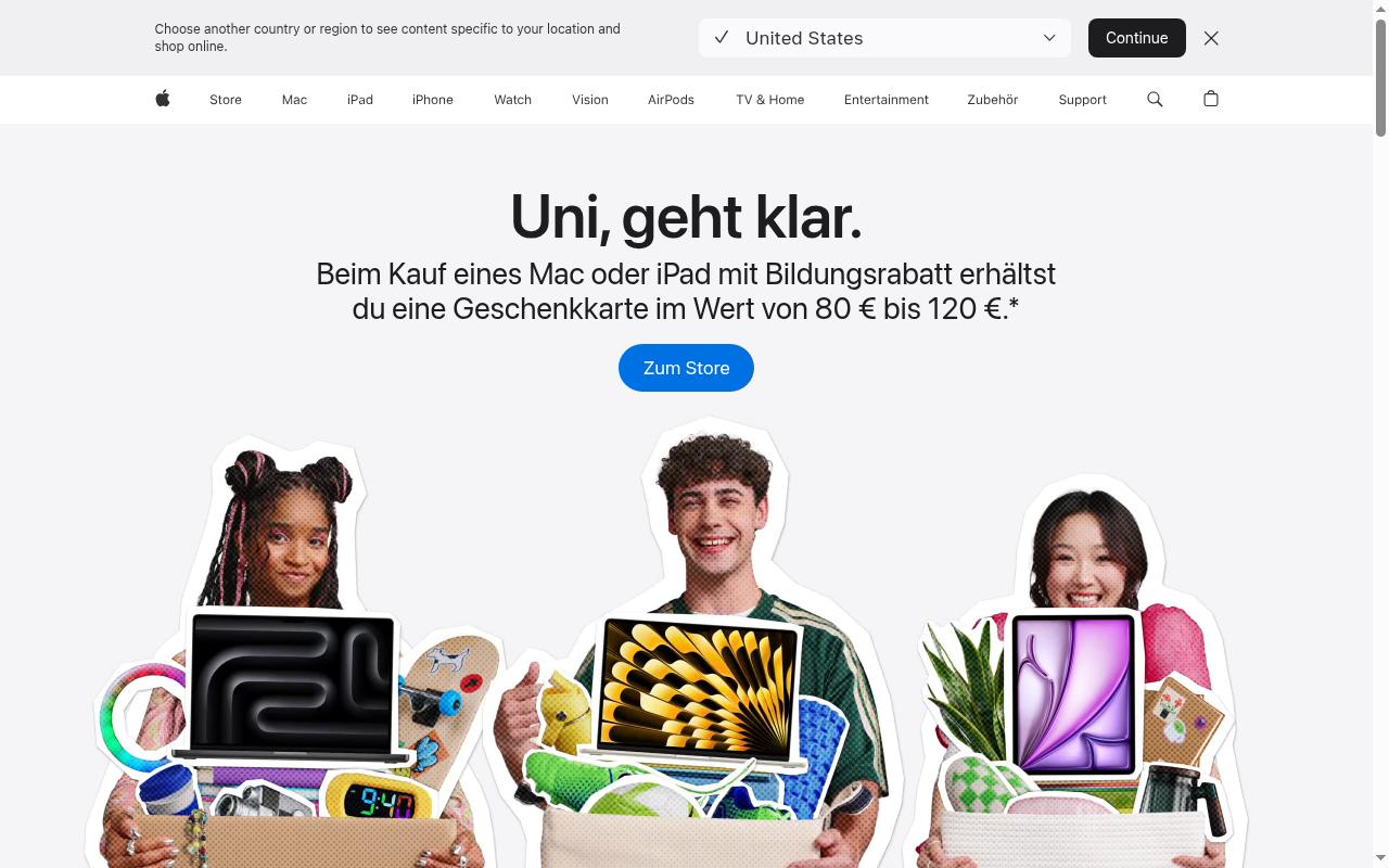 apple.de screenshot