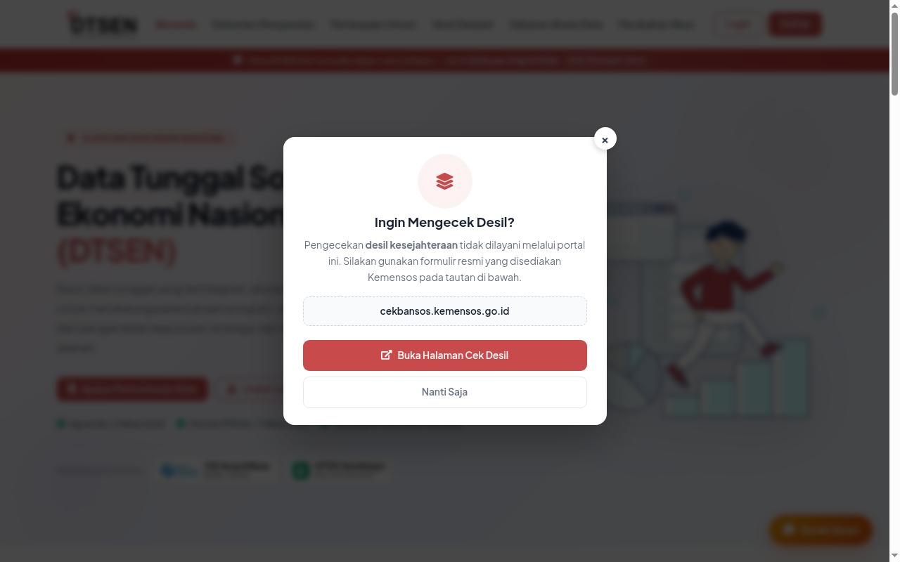 dtsen.data.go.id screenshot