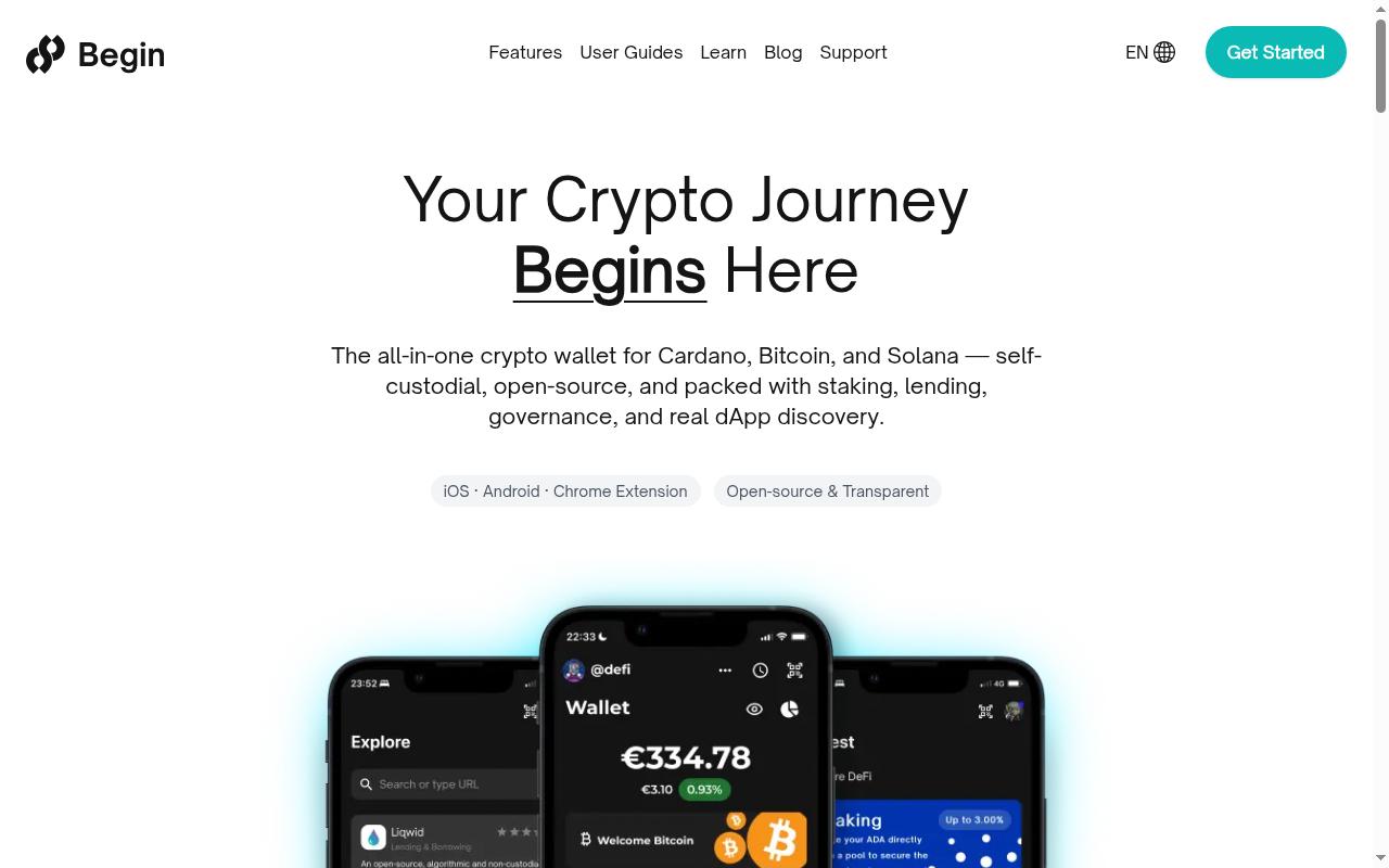 begin.is screenshot