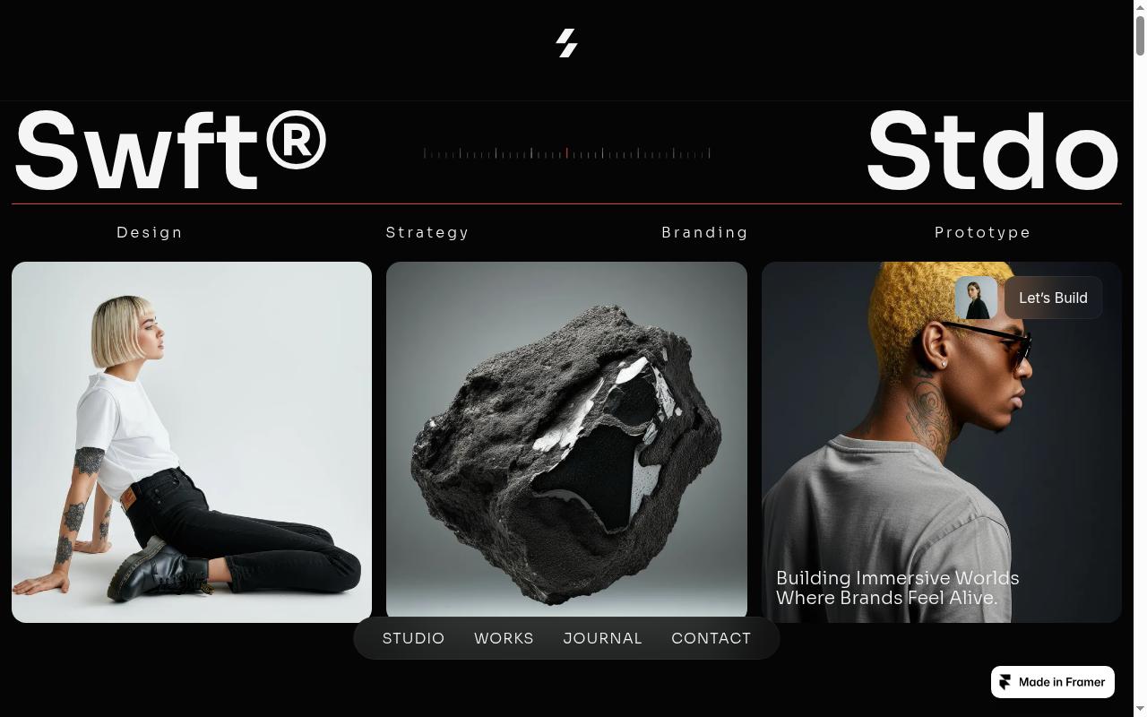 swift-studio-template.framer.website screenshot