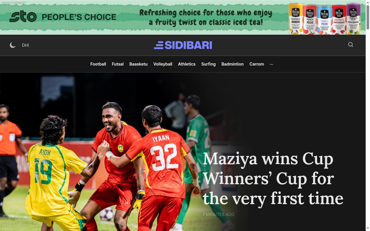 Screenshot of sidibari.com