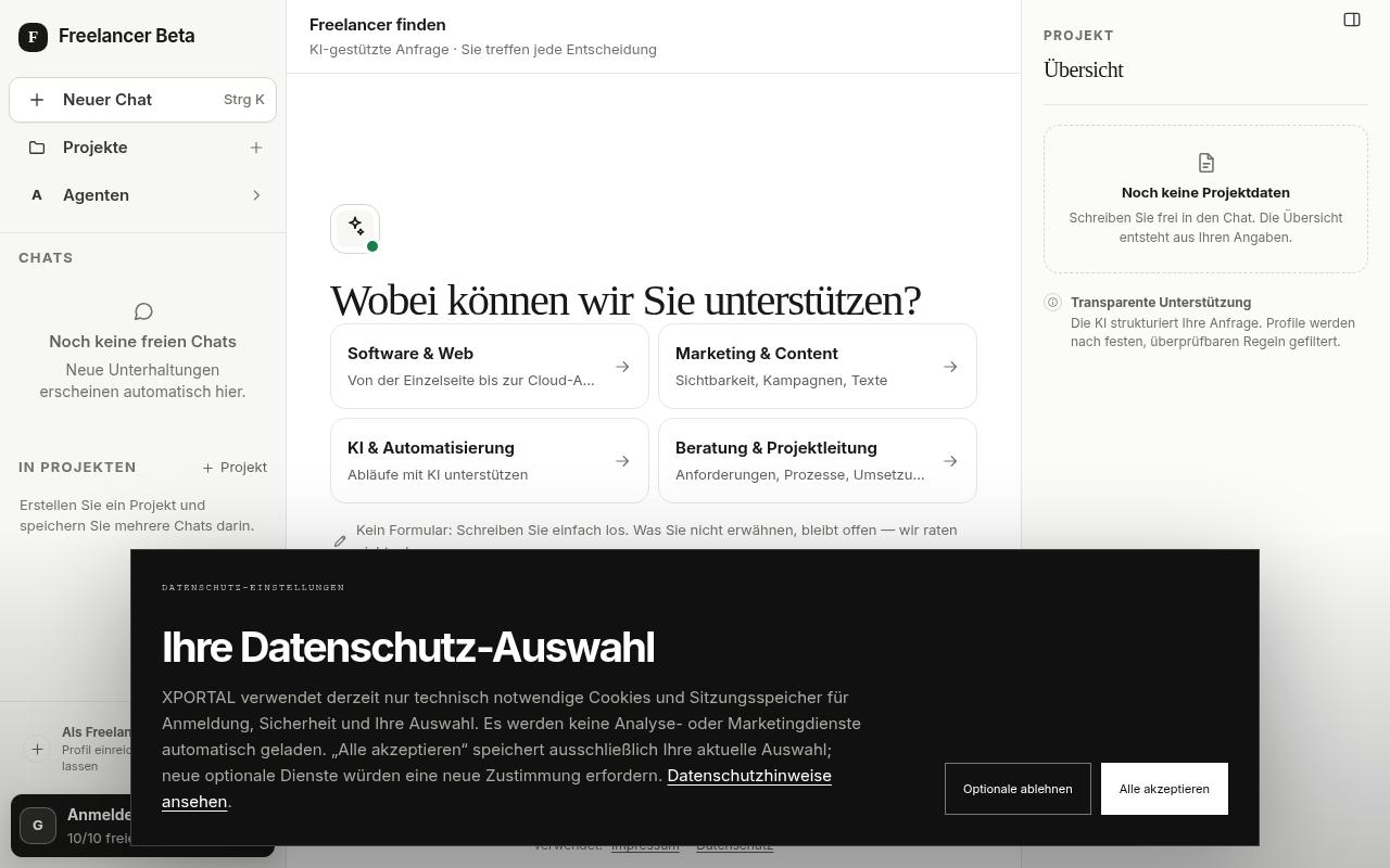 Screenshot of x-portal.eu
