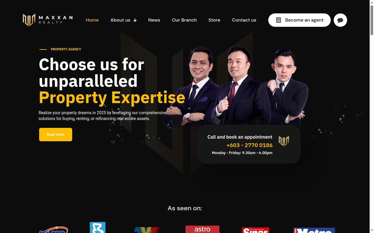 Screenshot of maxxan.com.my