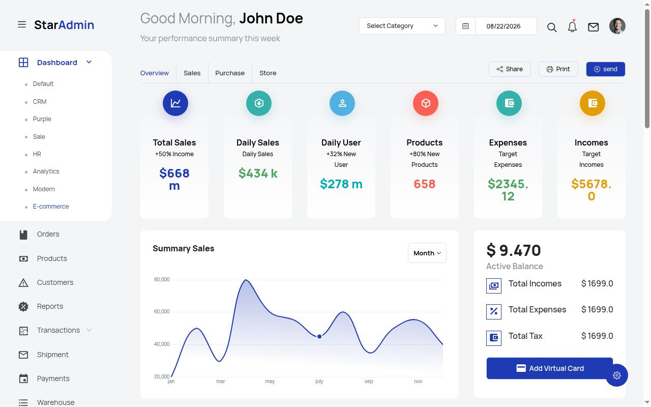 Screenshot of demo.bootstrapdash.com