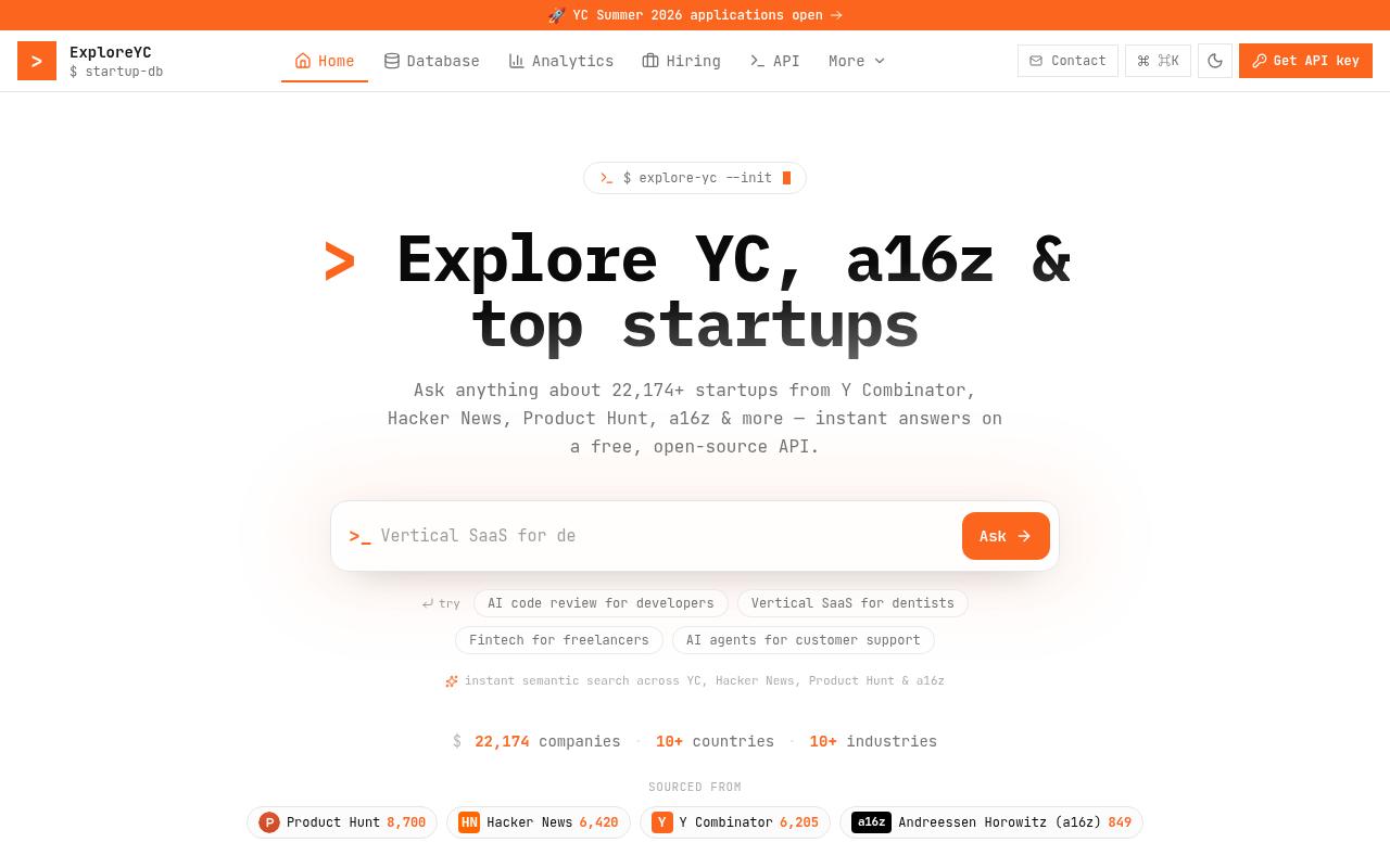 Screenshot of exploreyc.com