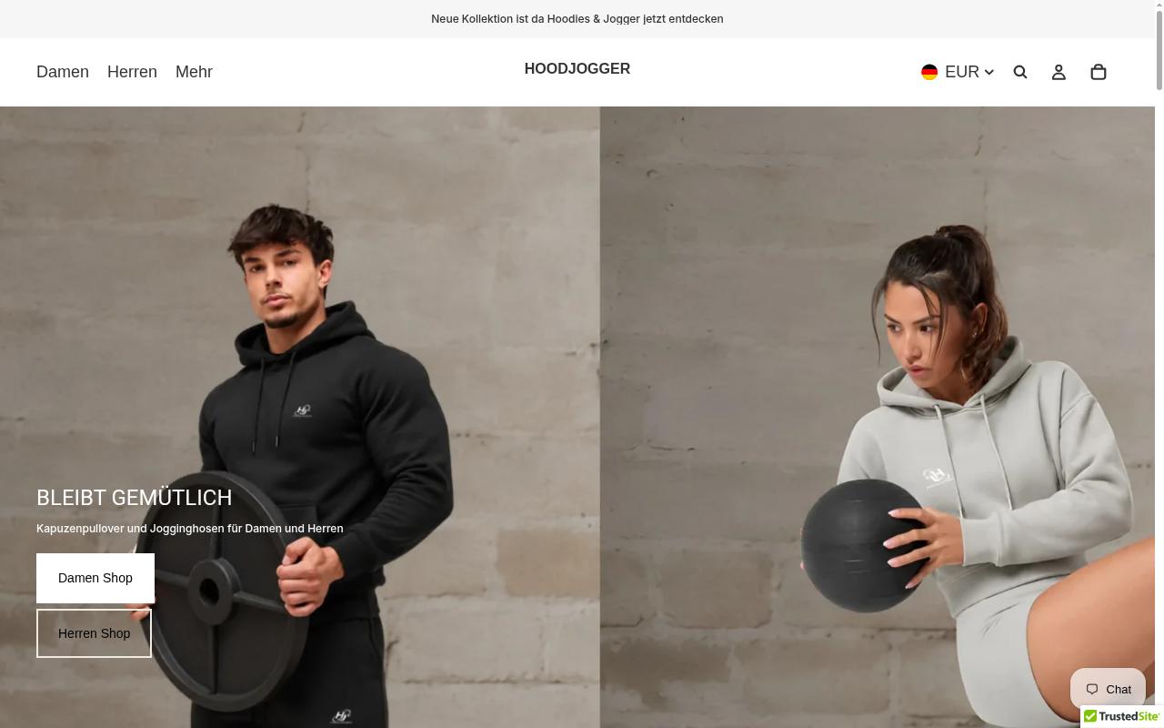 Screenshot of hoodjogger.com