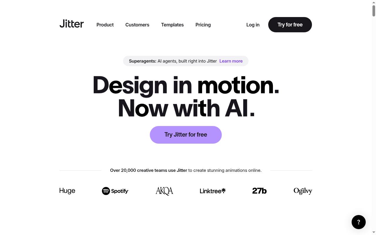 Screenshot of jitter.video