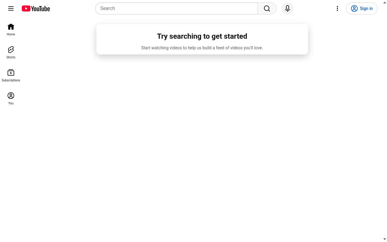 Screenshot of youtube.com