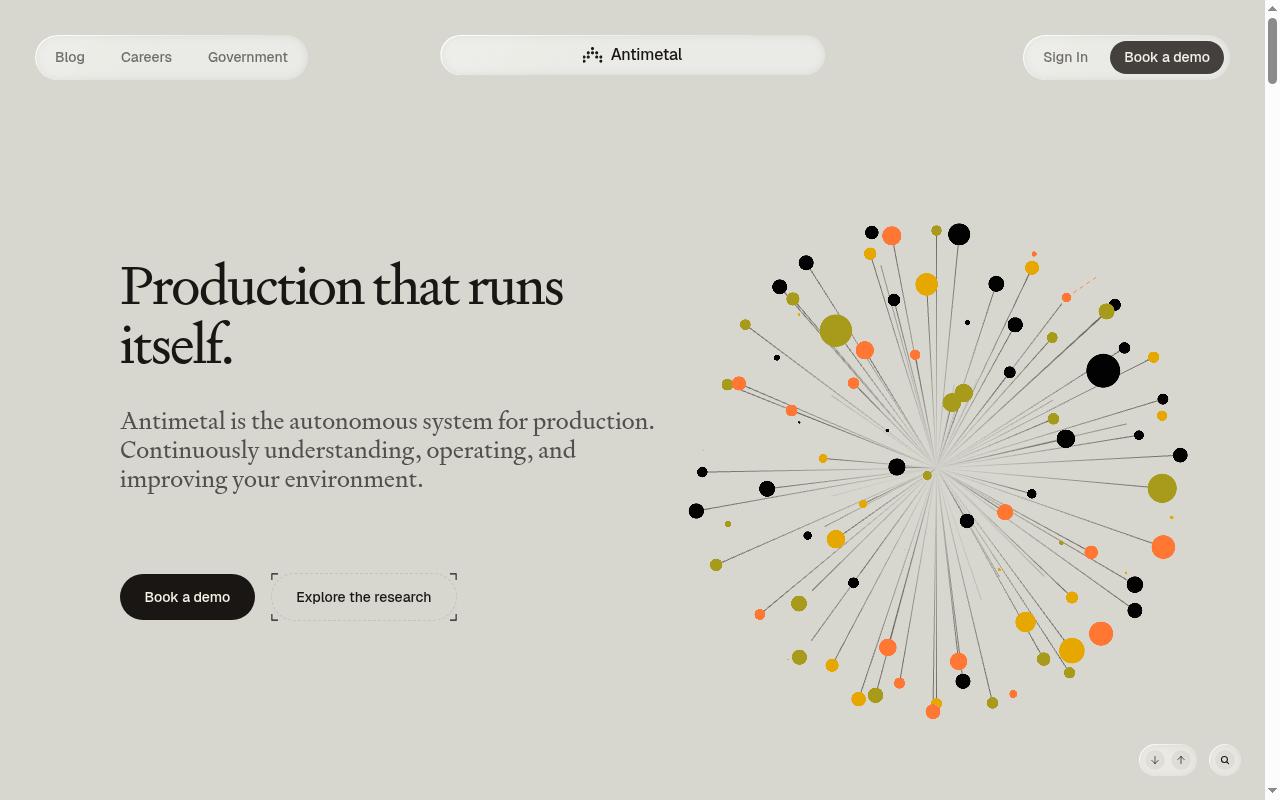 Screenshot of antimetal.com
