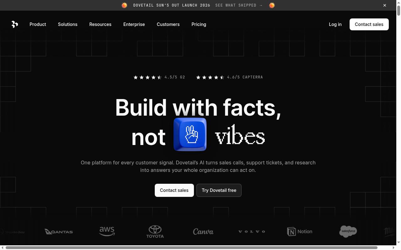 dovetail.com screenshot