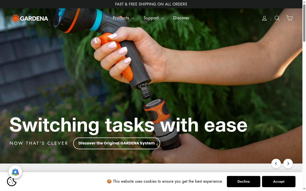 gardena.com screenshot