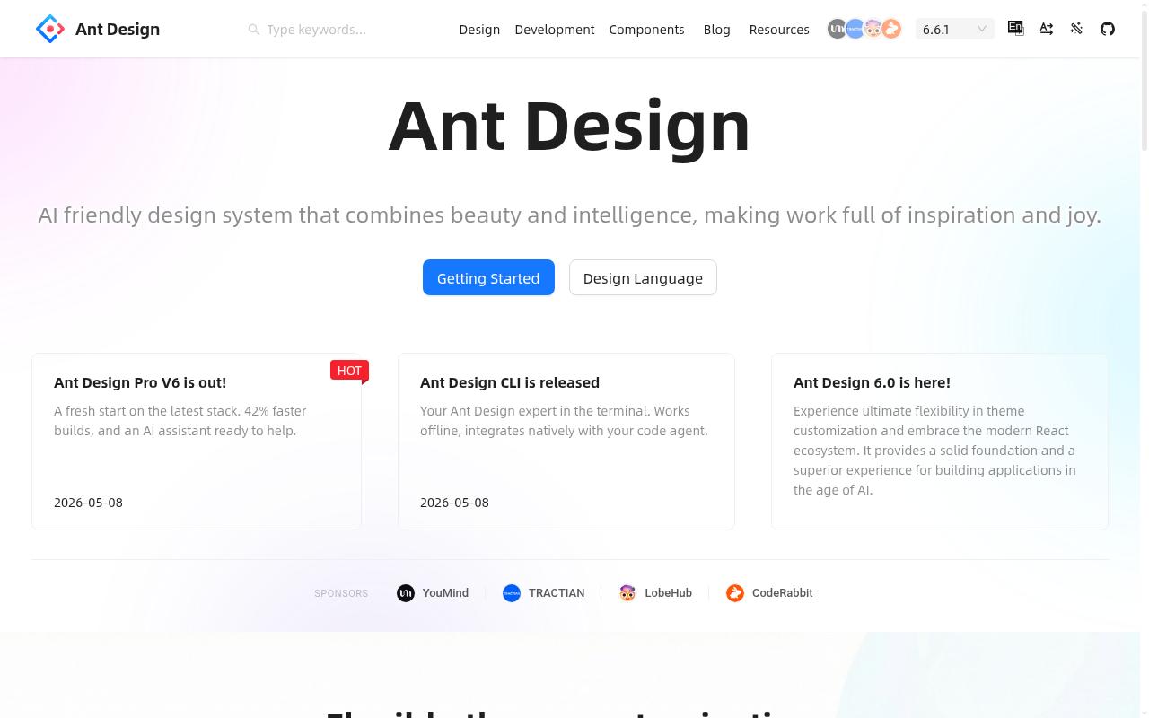 ant.design screenshot