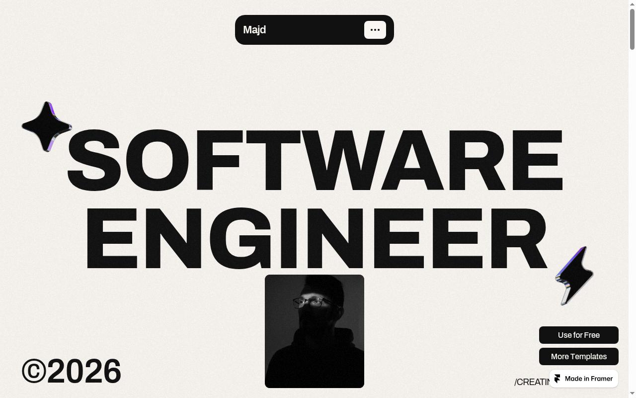 majd-portfolio.framer.website screenshot
