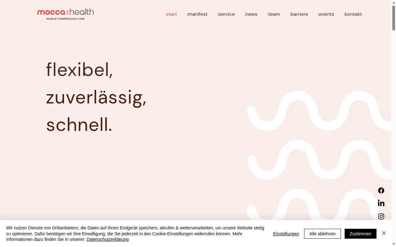 Screenshot of mocca.health
