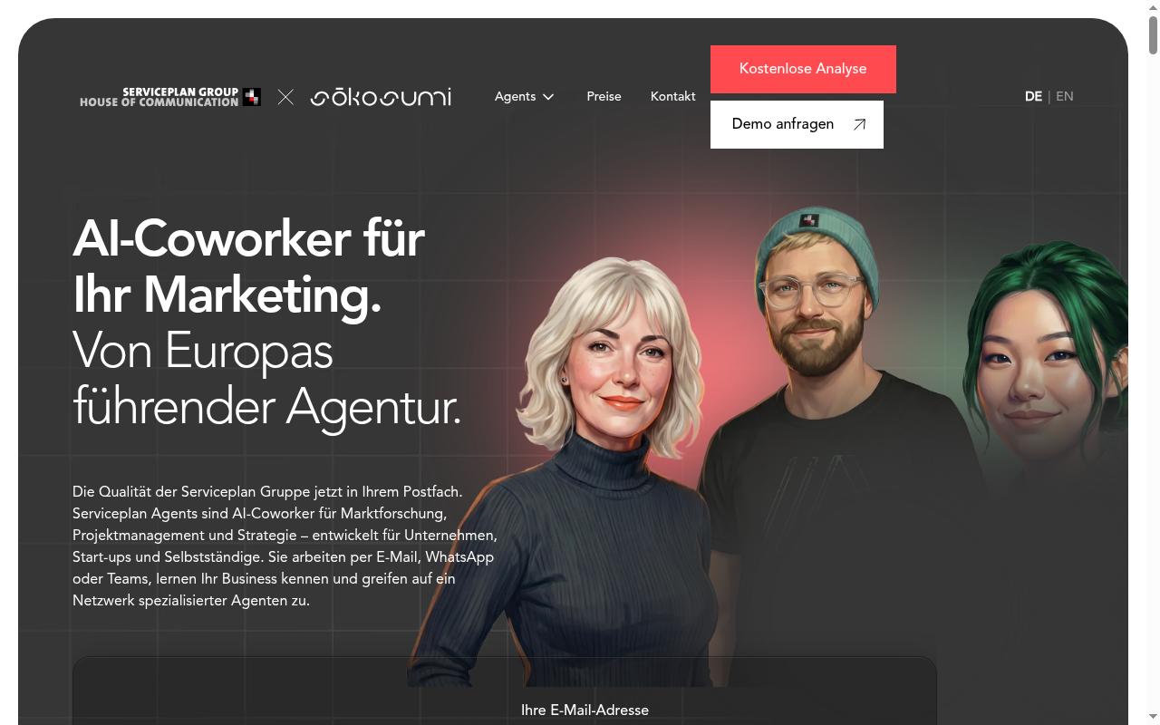 Screenshot of serviceplan-agents.com