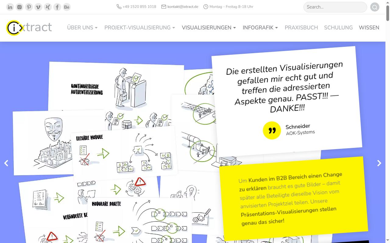 Screenshot of ixtract.de