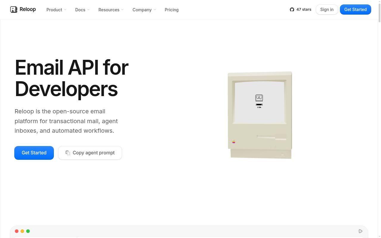 Screenshot of reloop.sh