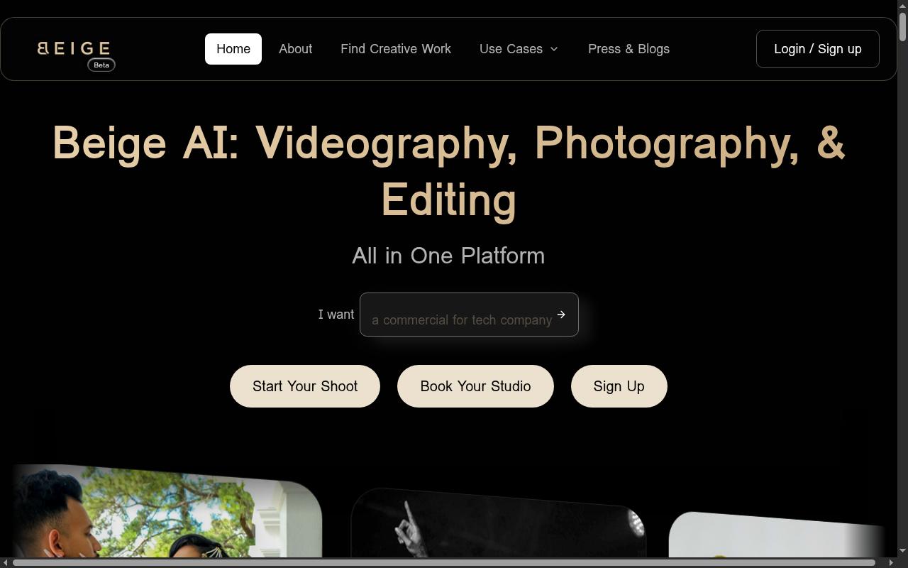 Screenshot of beige.app