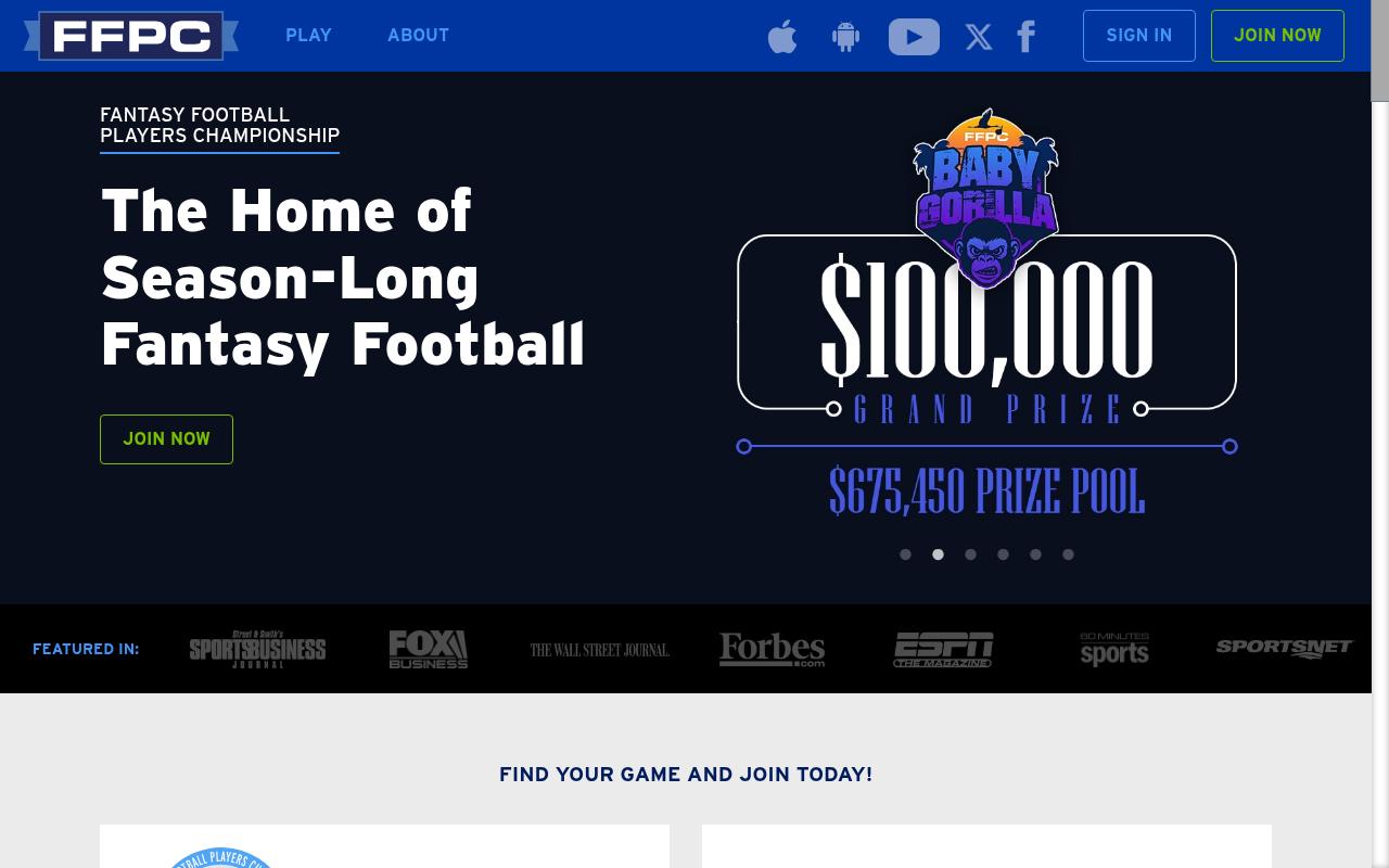 Screenshot of myffpc.com