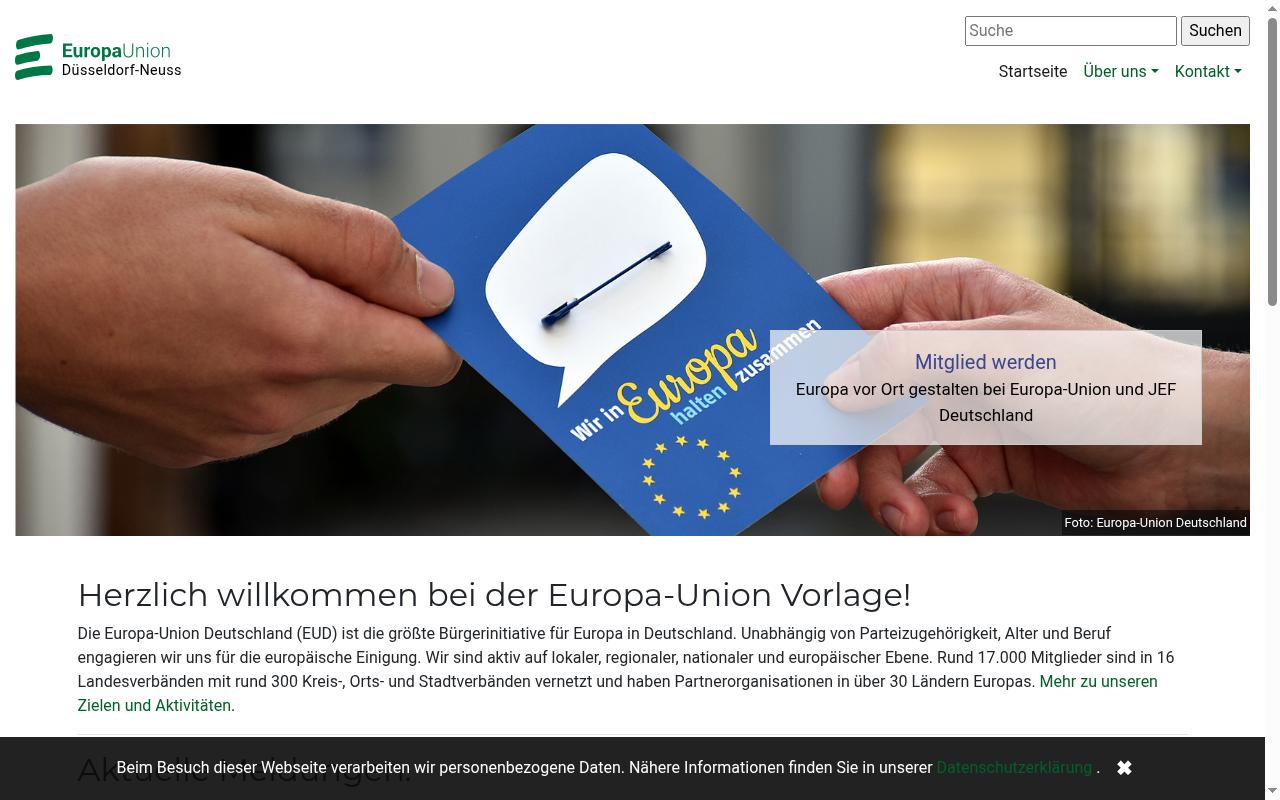 Screenshot of europa-union-duesseldorf-neuss.de