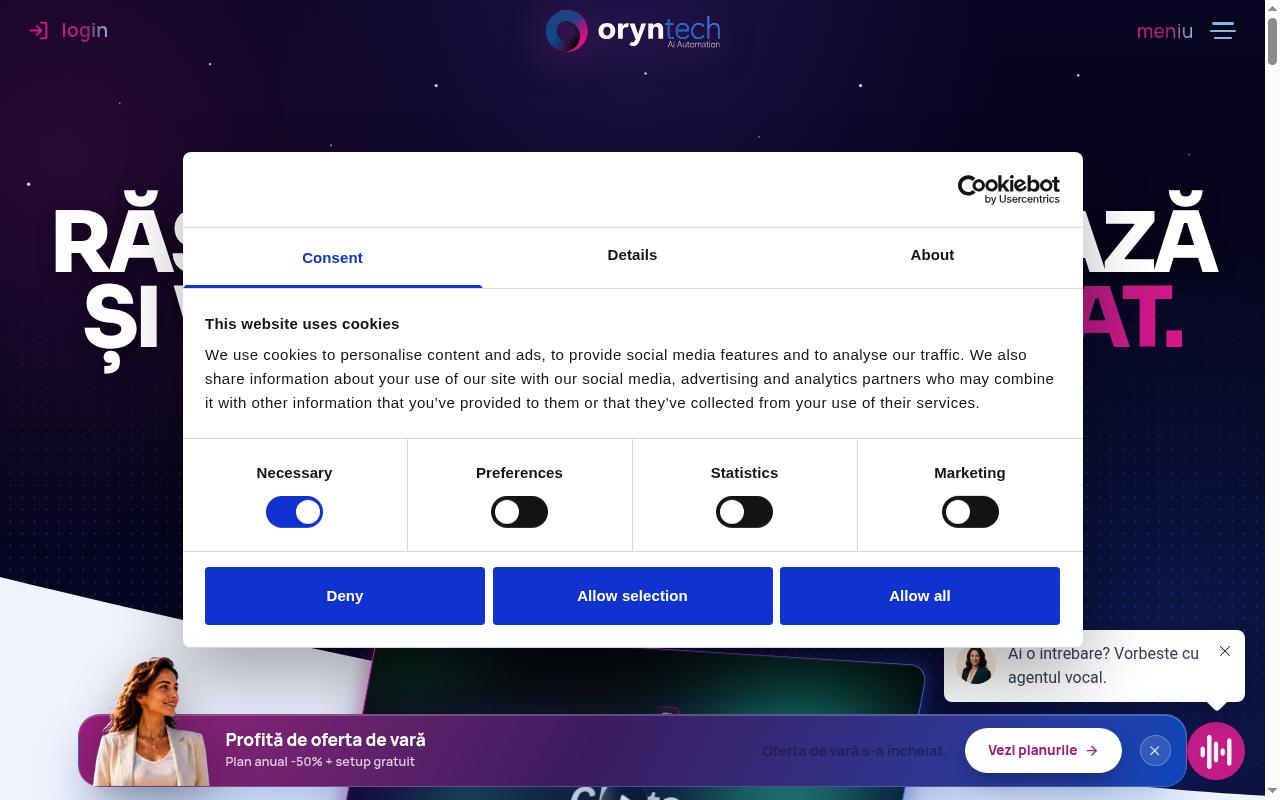 Screenshot of oryntech.ai