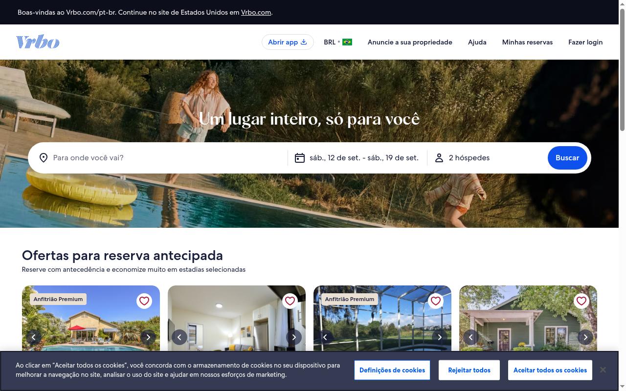 Screenshot of vrbo.com