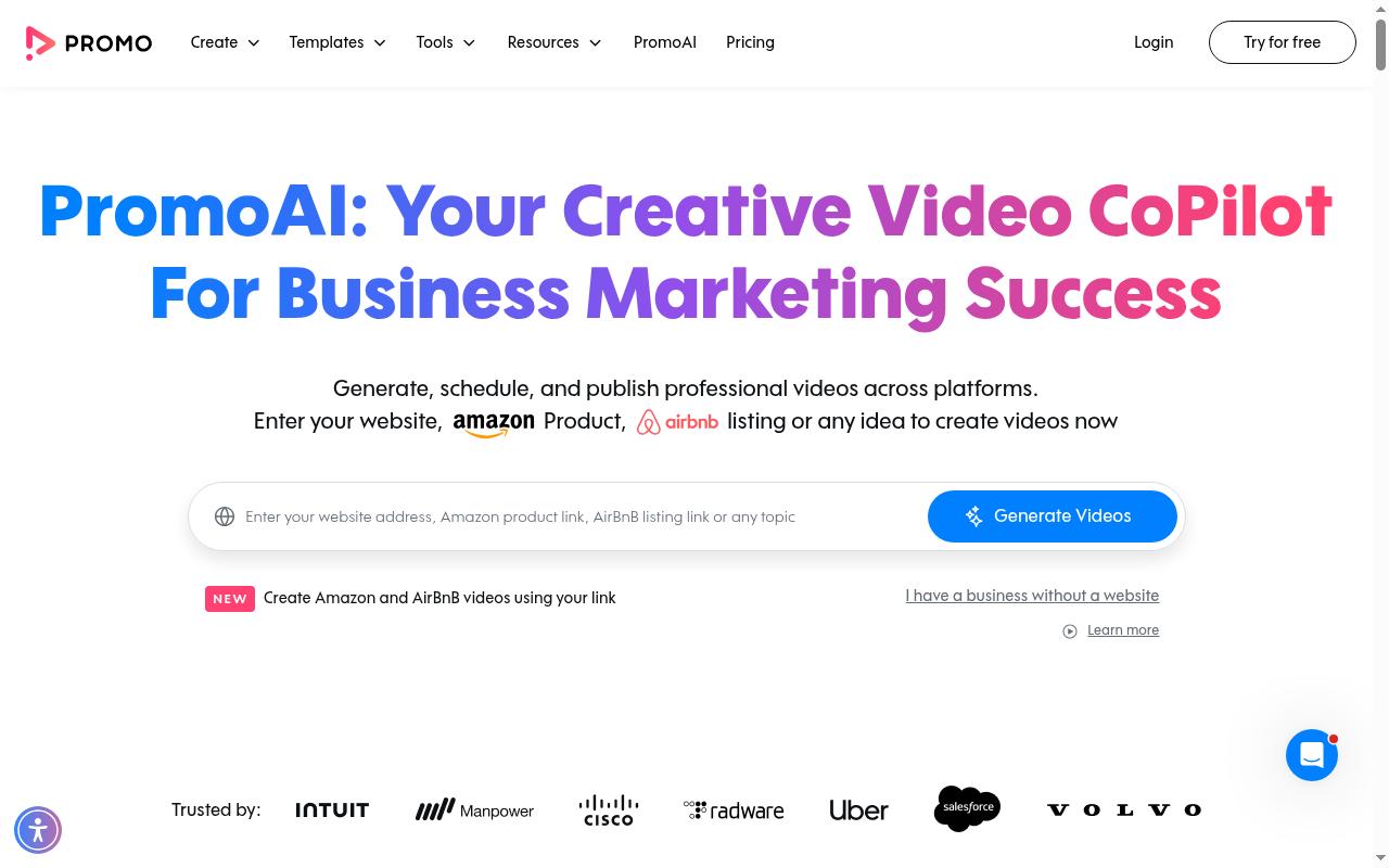 Screenshot of promo.com