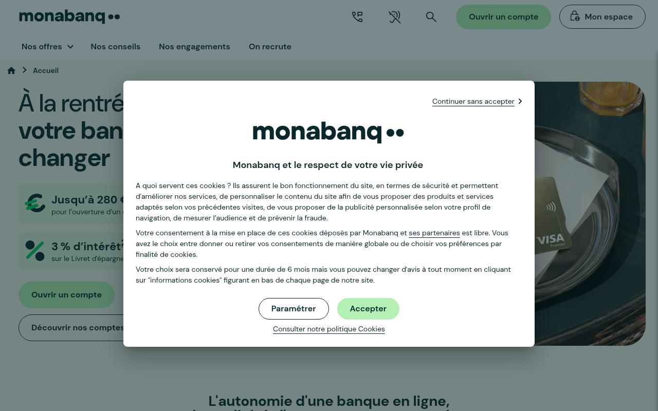 Screenshot of monabanq.com