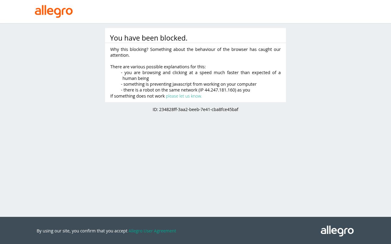 Screenshot of allegro.pl
