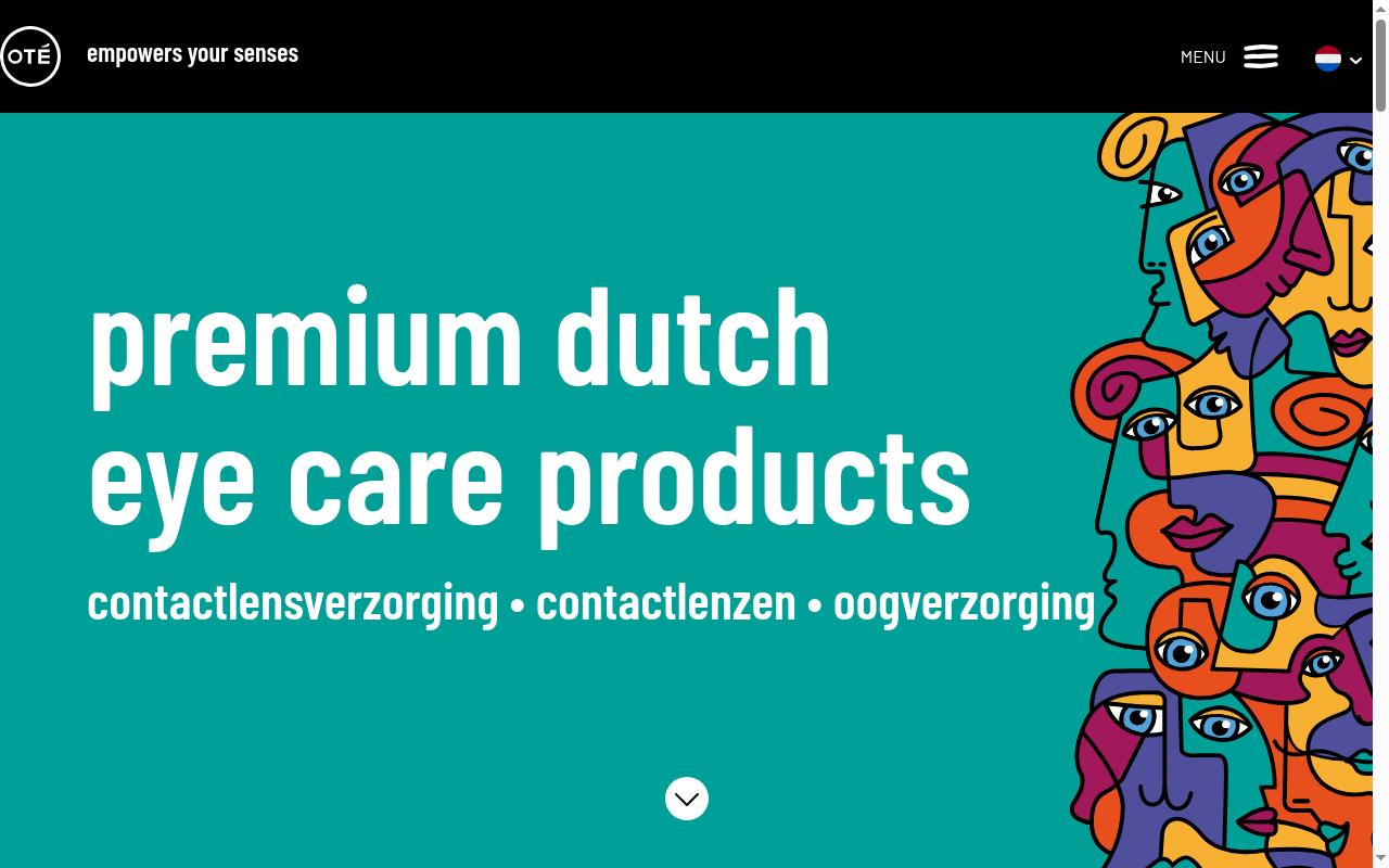 Screenshot of ote-pharma.nl