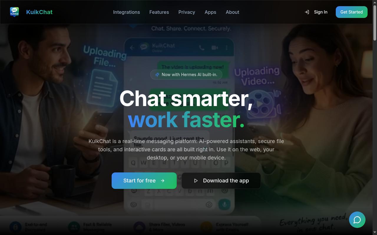 Screenshot of kuikchat.io