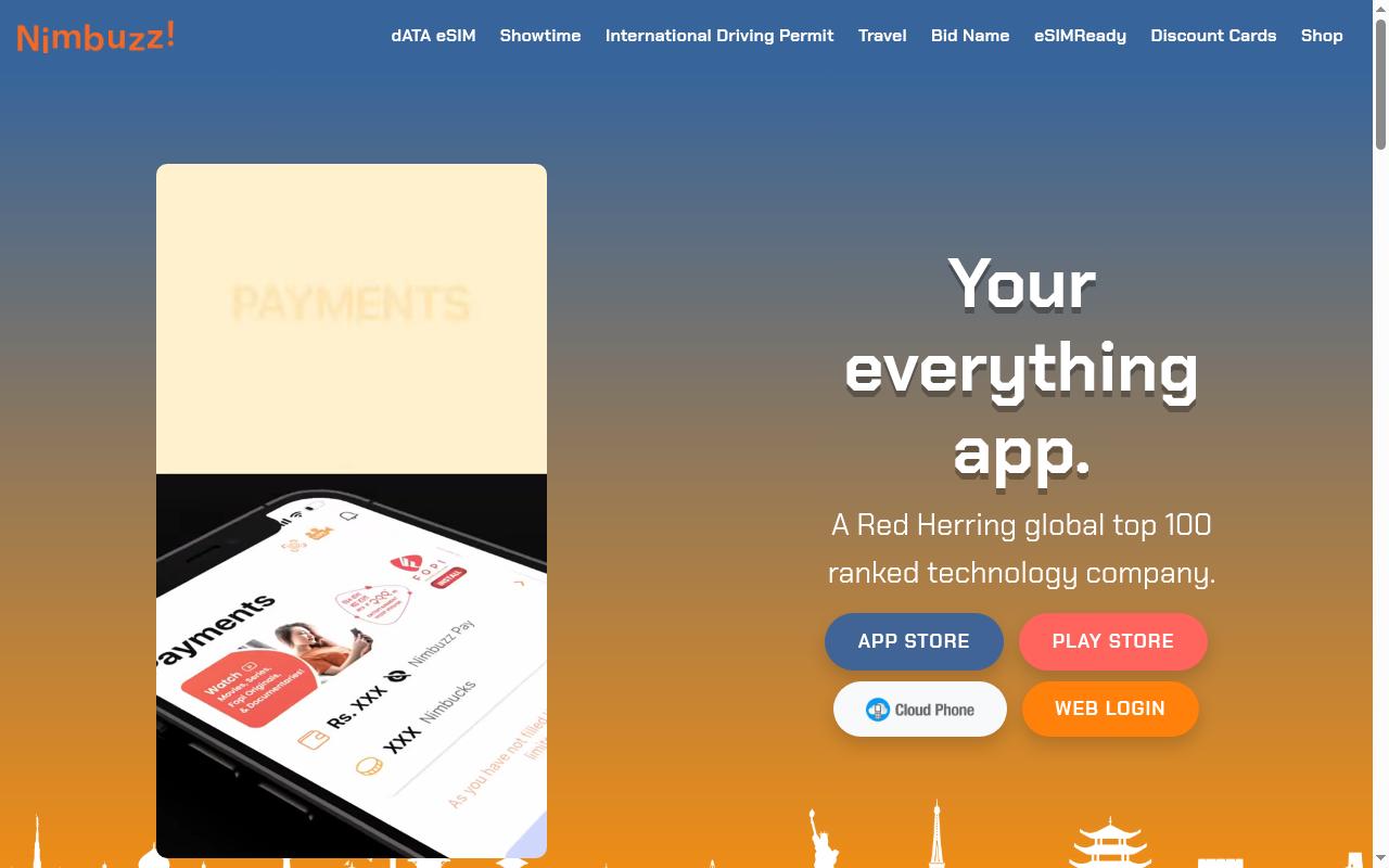 Screenshot of nimbuzz.com