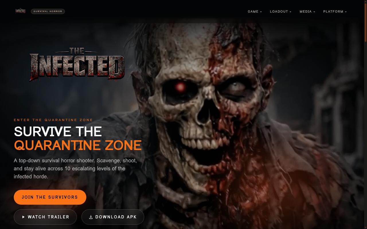 Screenshot of theinfected.app