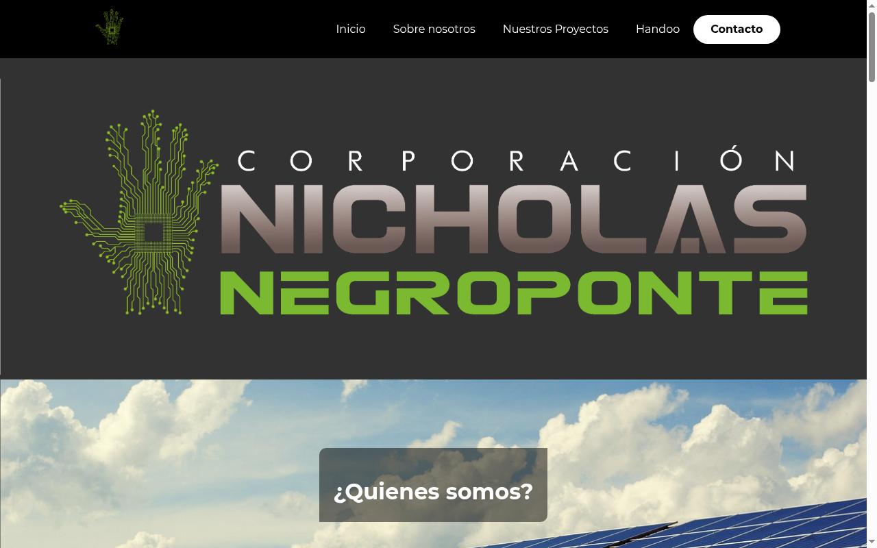Screenshot of corponegroponte.com
