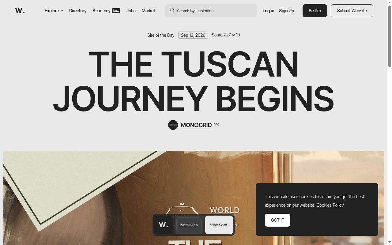 awwwards.com screenshot